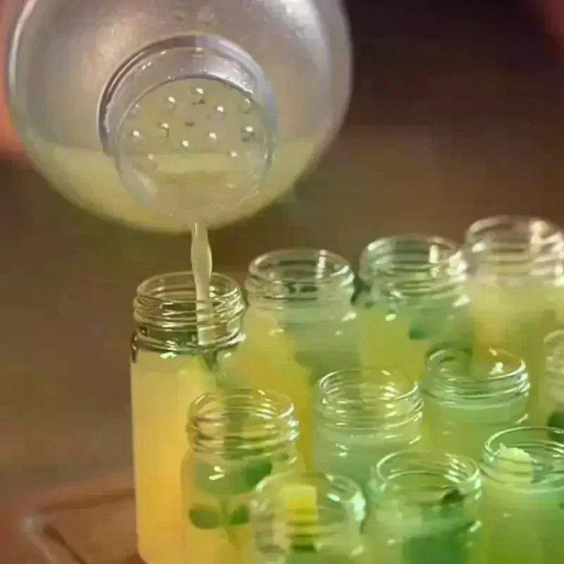 3 قطعة زجاجة فارغة محمولة شفافة Sed زجاج متين للطعام زجاجة Ade ديكور منزلي إبداعي Luy Star/زجاجة #4