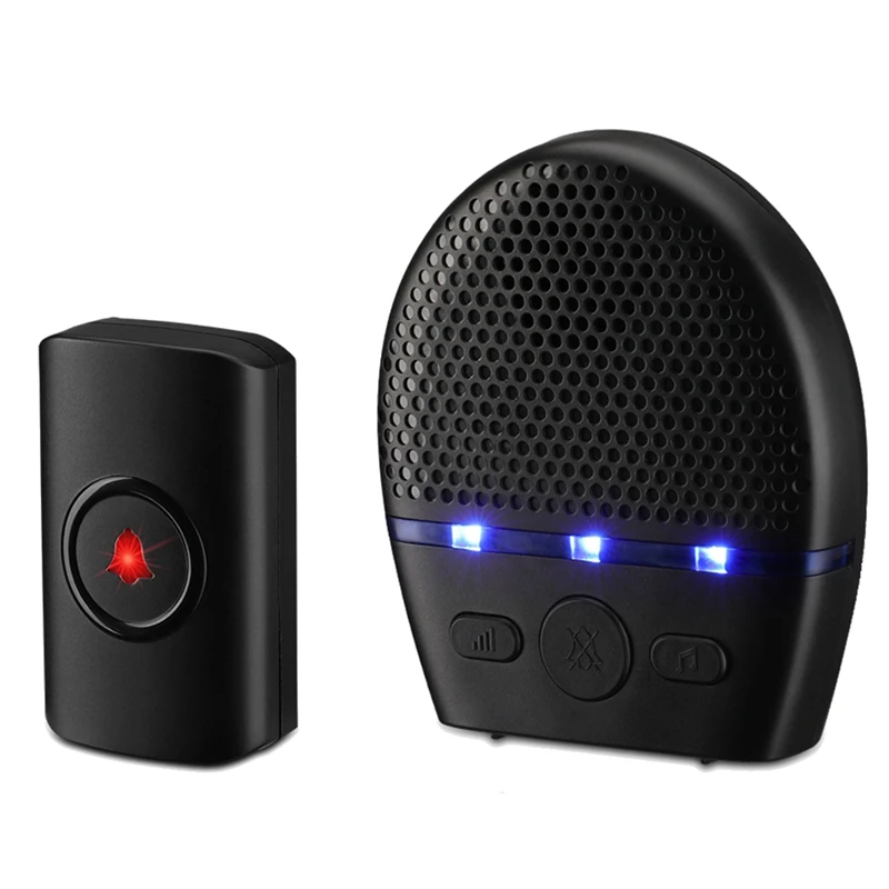 최고 거래 무선 초인종 방수 300M 원격 LED 플래시 보안 알람 야외 하우스 환영 벨 스마트 홈 도어 벨 Chim