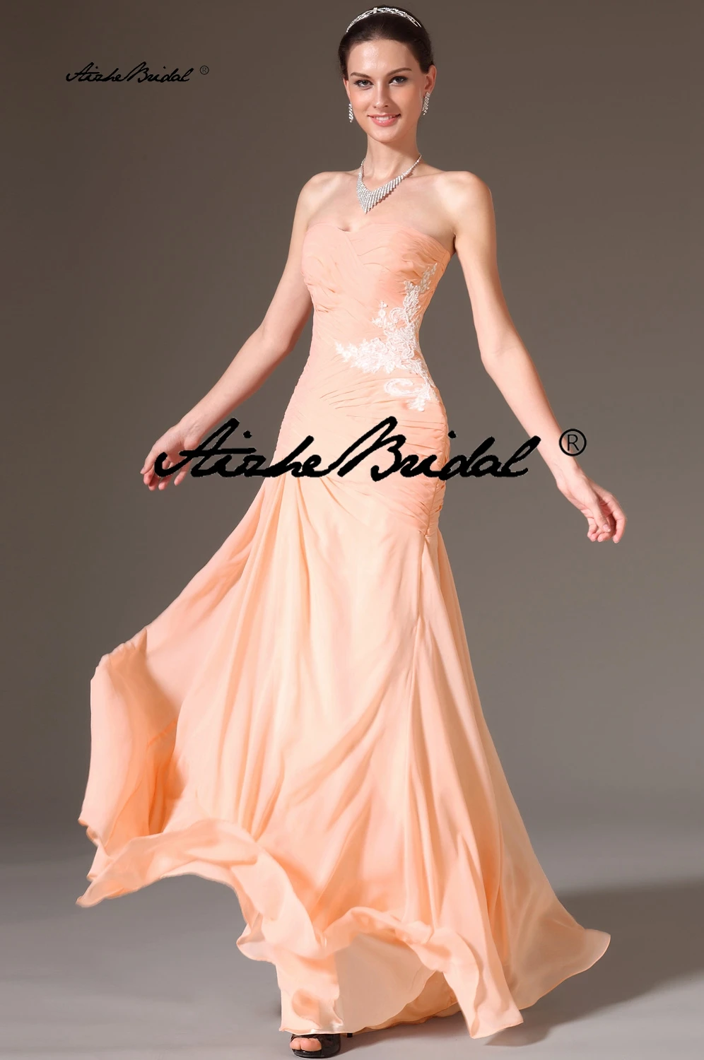 فساتين سهرة طويلة على شكل قلب على شكل حرف A بدون أكمام للحفلات الراقصة، فستان رسمي برتقالي أنيق #2