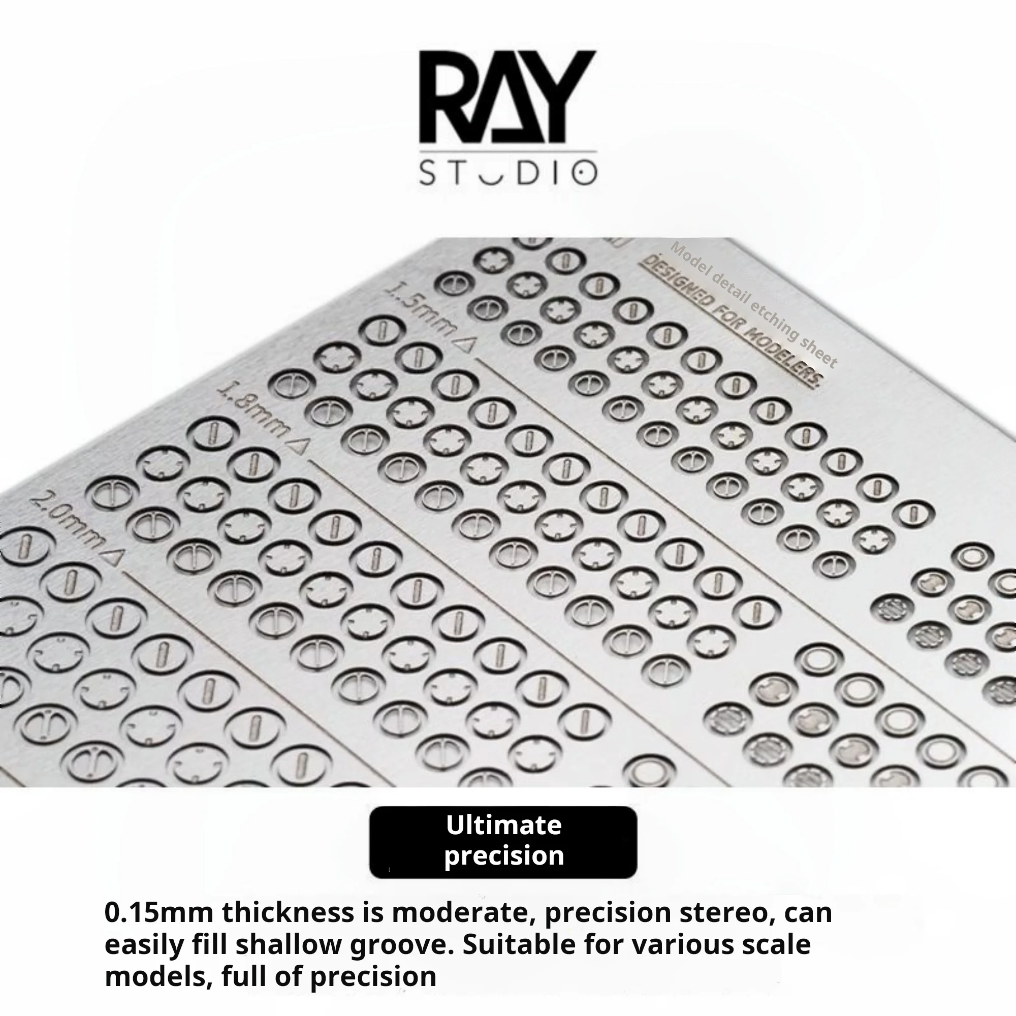 

RAY Studio Model Metal Etching Sheet RPSA-01 Extreme Precision for Gundam Mecha Model Modification Detail Enhancement Accessory