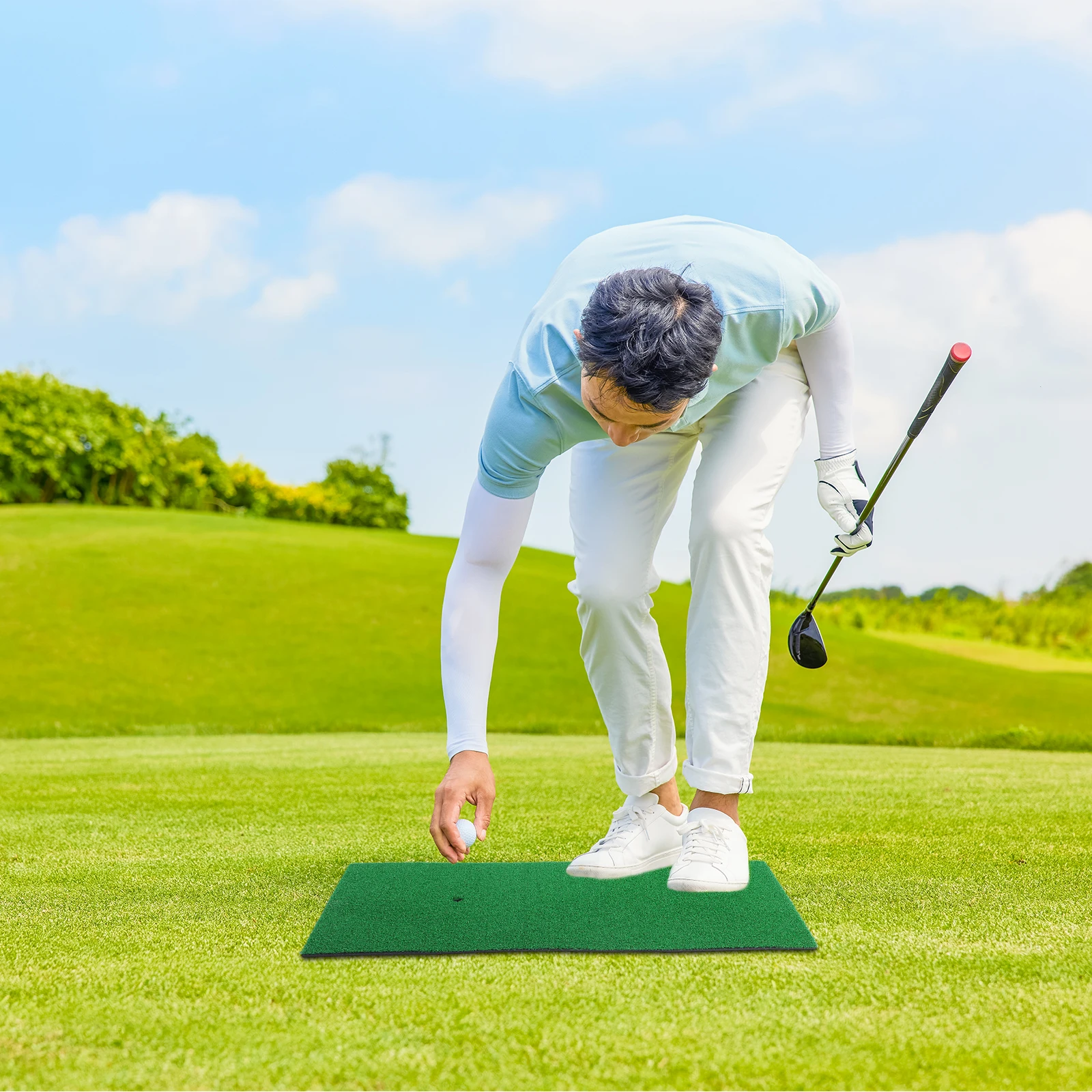 

Balls 30x60cm EVA Hitting Shot Turf Artificial Golf Turf Swing Artificial Green Training Indoor Practice Golf Mat