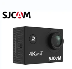 エアアクションカメラ,4k, 30 fps,Sjcam-sj4000 p, 4xズーム,wifi,防水,オートバイ,ヘルメット,スポーツ,1080