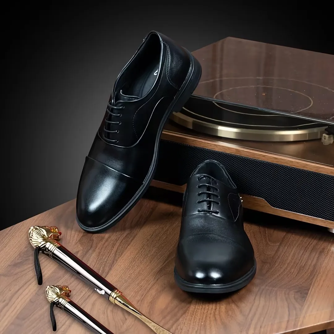 Desai Herren 2026 Herbst Klassische Cap-Toe Oxford-Schuhe Komfort-Leder für Geschäftsreisen, Meetings und ganztägigen formellen Anlass – Detail 6