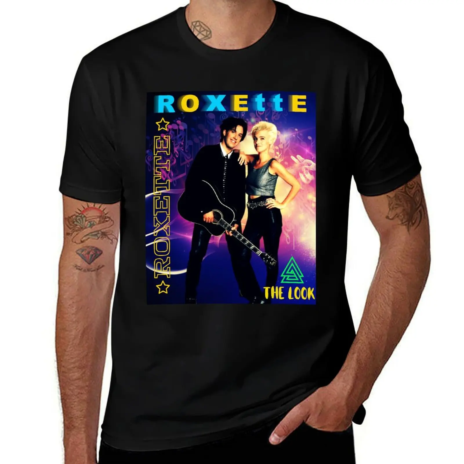 ROXETTE Camiseta de algodón suave para hombre, ropa informal cómoda, ropa de algodón con estilo T, ropa para hombre, camisa de manga corta para mujer
