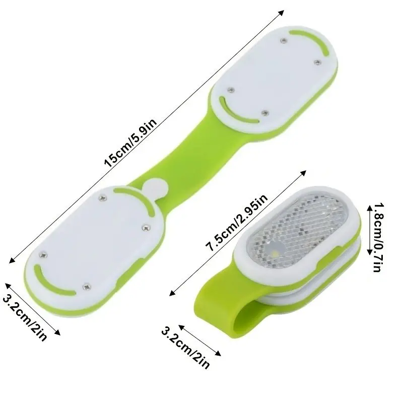 1pc Outdoor Portable LED Collar Clip Lamp Hands-Free Mini Night Light Running Magnetic Lamp Clip Lamp Flashlight Camping Hiking