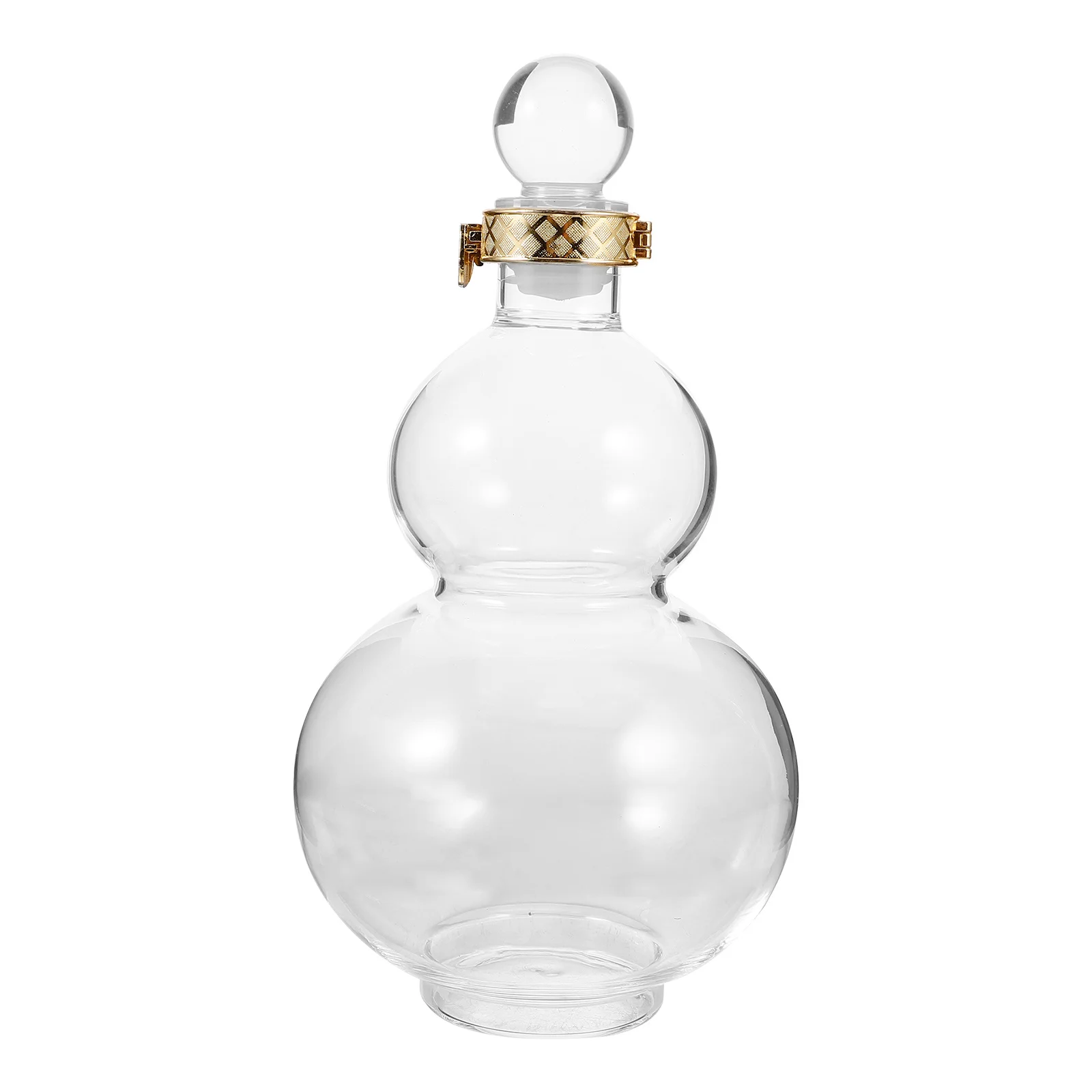 

Прозрачная бутылка вина в виде тыквы, пустой контейнер для хранения, подходящие принадлежности для изготовления вина, вечерние прозрачные бутылки для очков