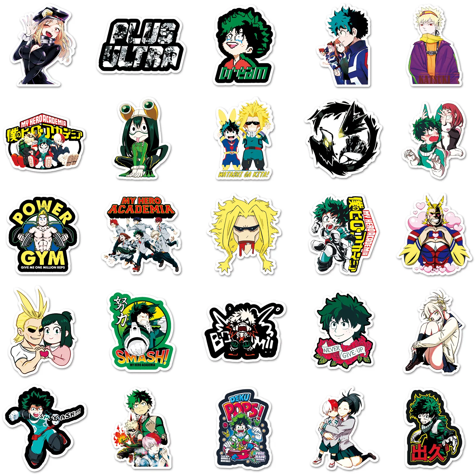 54/30/10PCS All Might Deku Bakugo Shoto ‌Eri‌ Popular Game Two-dimensional Peripheral Decoration Cup Suitcase Laptop Sticker