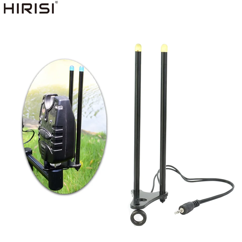 Hirisi Carp Fishing Snag Ear Bar for Bite Alarms 4Color LED Light Indicator Quick Installation Carp Angling Bite Alarm Accessory