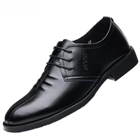 Business Leather Shoes Men Dress Fashion Soft Leather Oxfords Men Shoes Flats Formal wedding shoes for men Social Shoe Male