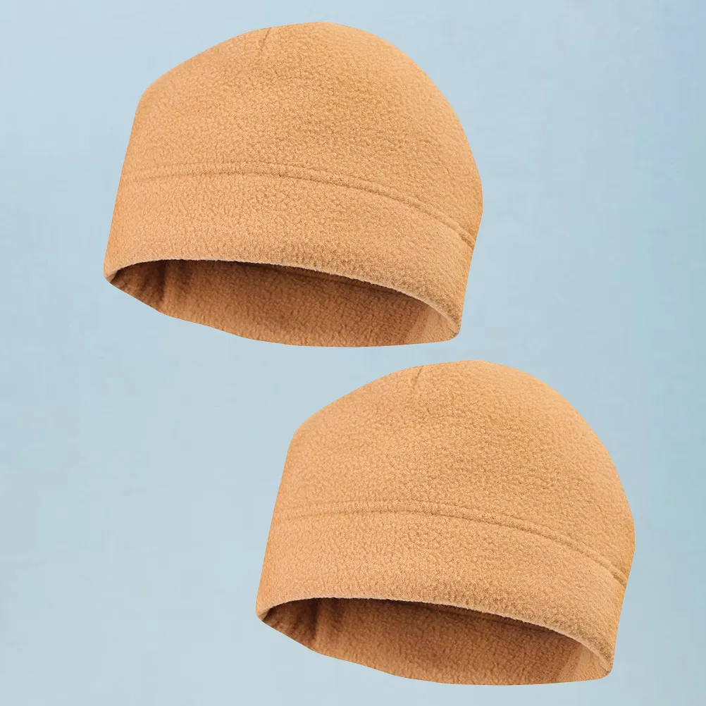 

2Pcs Warm Fleece Earmuff Hat for Women Men Winter Thickened Windproof Beanie Skiing Riding Cap Soft Stretchy Fashionable