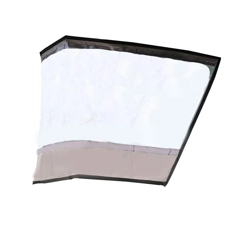 

Marine windshield T-Top yacht awning Windproof and rainproof PVC windshield with awning
