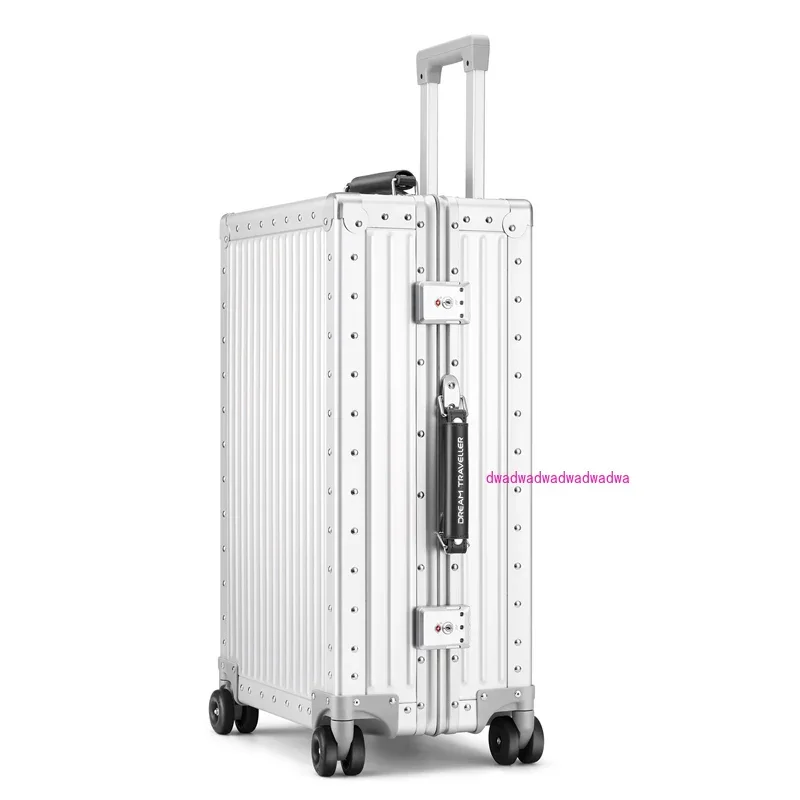 

All-aluminum magnesium alloy trolley case Universal wheel Aluminum frame luggage Metal suitcase