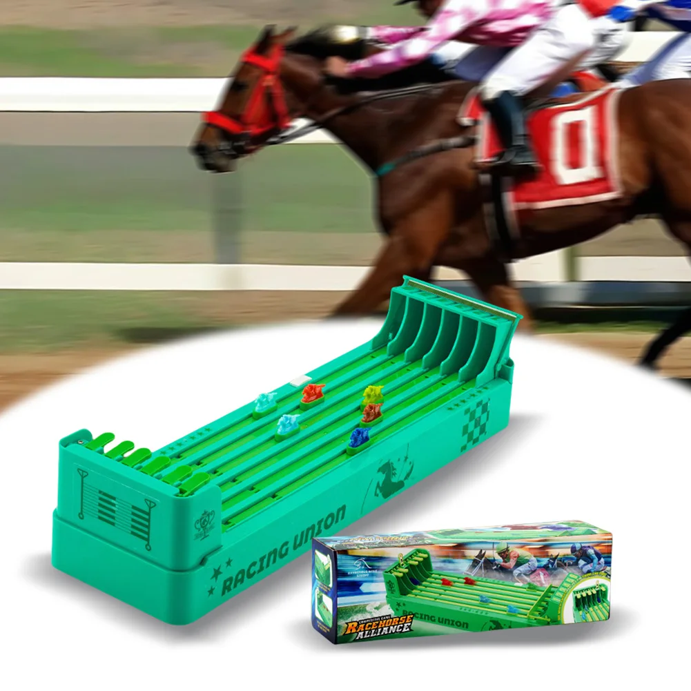 

2025 New Horse Race Board Game Electronic Desktop Game Battery Powered Horse Racing Machine Set Interactive Family Party Toy