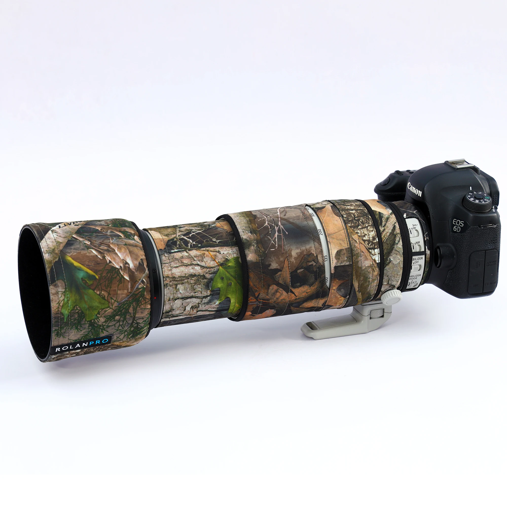 

ROLANPRO Camouflage Lens Coat for Canon EF 100-400mm f4.5-5.6 L IS II USM Lens Protective Cover Guns Case Photography Backpack