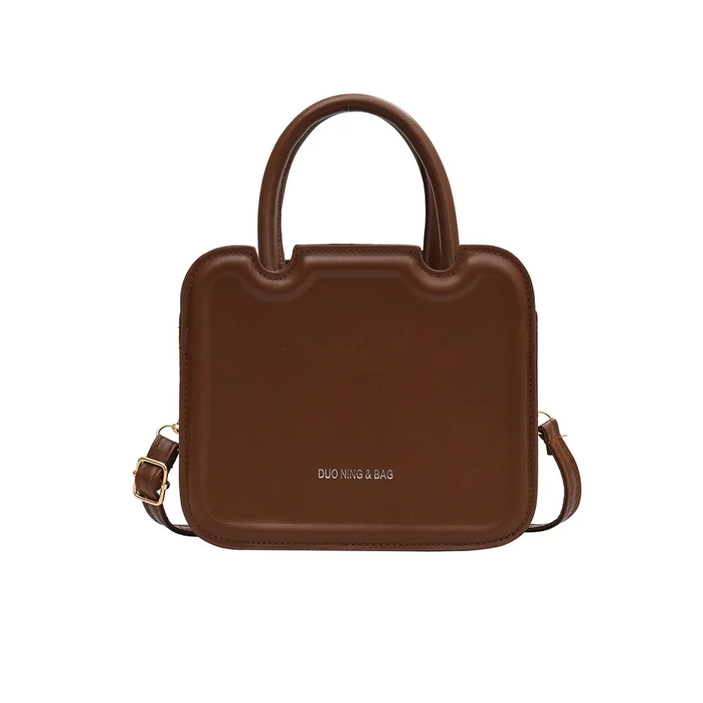 

Fashion PU Leather Small Messenger Bag Minimalist Ins Style Square Underarm bag Handbag Large Capacity Ladies Shoulder Bag Women