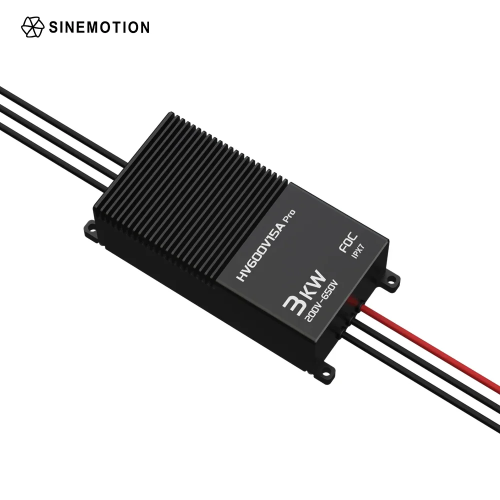 Controlador electrónico de velocidad de empuje HV600V15A FOC ESC 3KW 12-18KG para paramotor de carga Dr-one y planeador motorizado