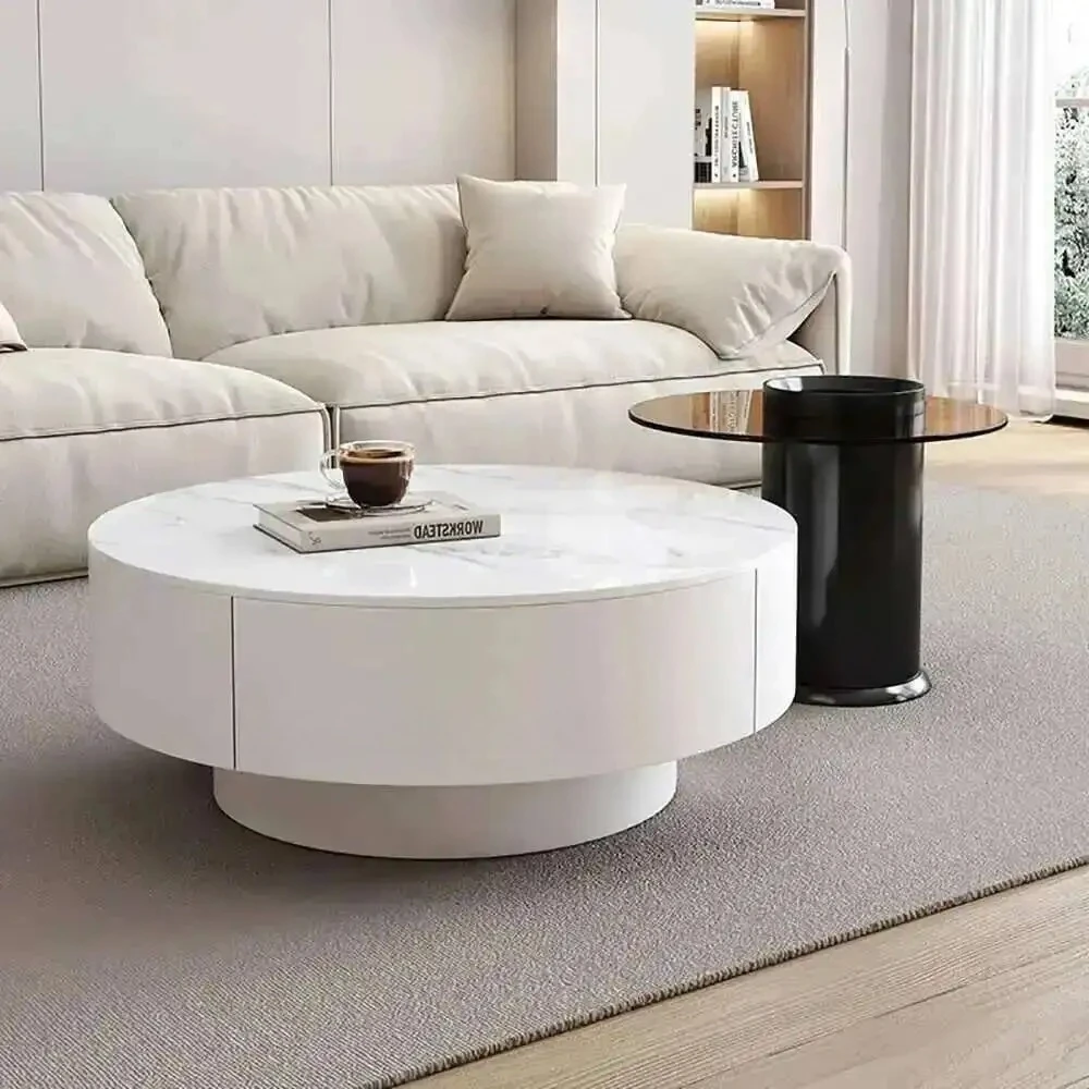 

m Простой уникальный стол Роскошное хранилище Современный дизайн Журнальный столик с эффектом Премиум Mesa Centro Кофейный салон Мебель для гостиной m