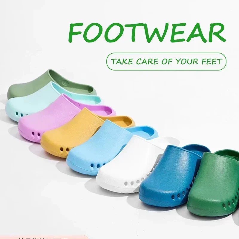 

Anti-slip Surgical Shoes Medical Clogs Dental Nurses Working Shoes EVA Operating Room Protective Sandals for Women Men 2441