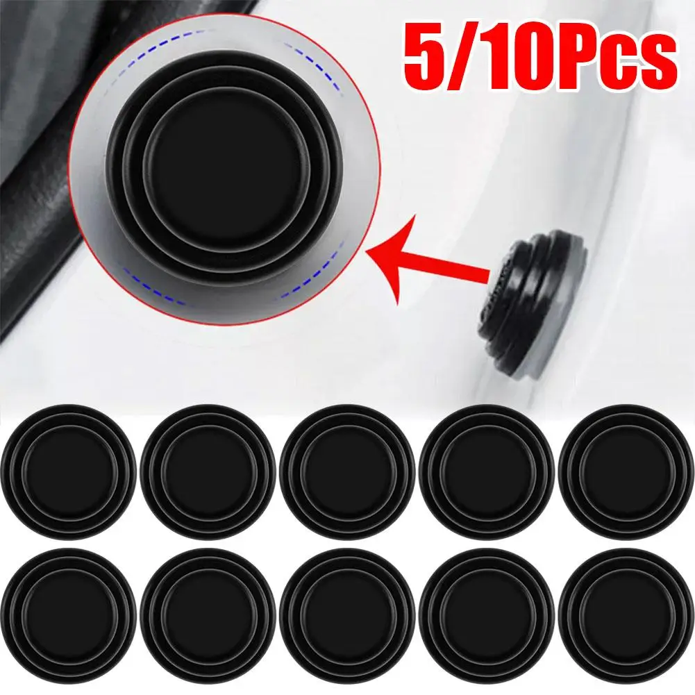 10PCS Car Door Glow Silicone Shock Absorption Pad Buffer Accessories Noise Anti Automotive Interior Bumper Reduce Pad Colli T9Y7