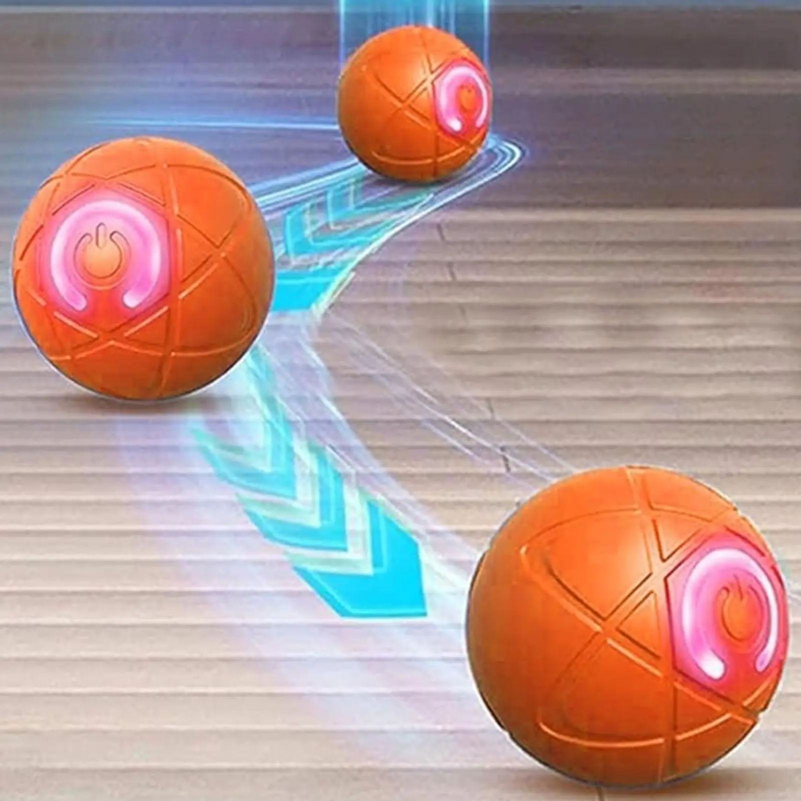 Smart Dog Toys Ball Electronic Interactive Pet Toy Moving Ball USB Automatic Bouncing With LED Light for Dogs Cats Indoor Play