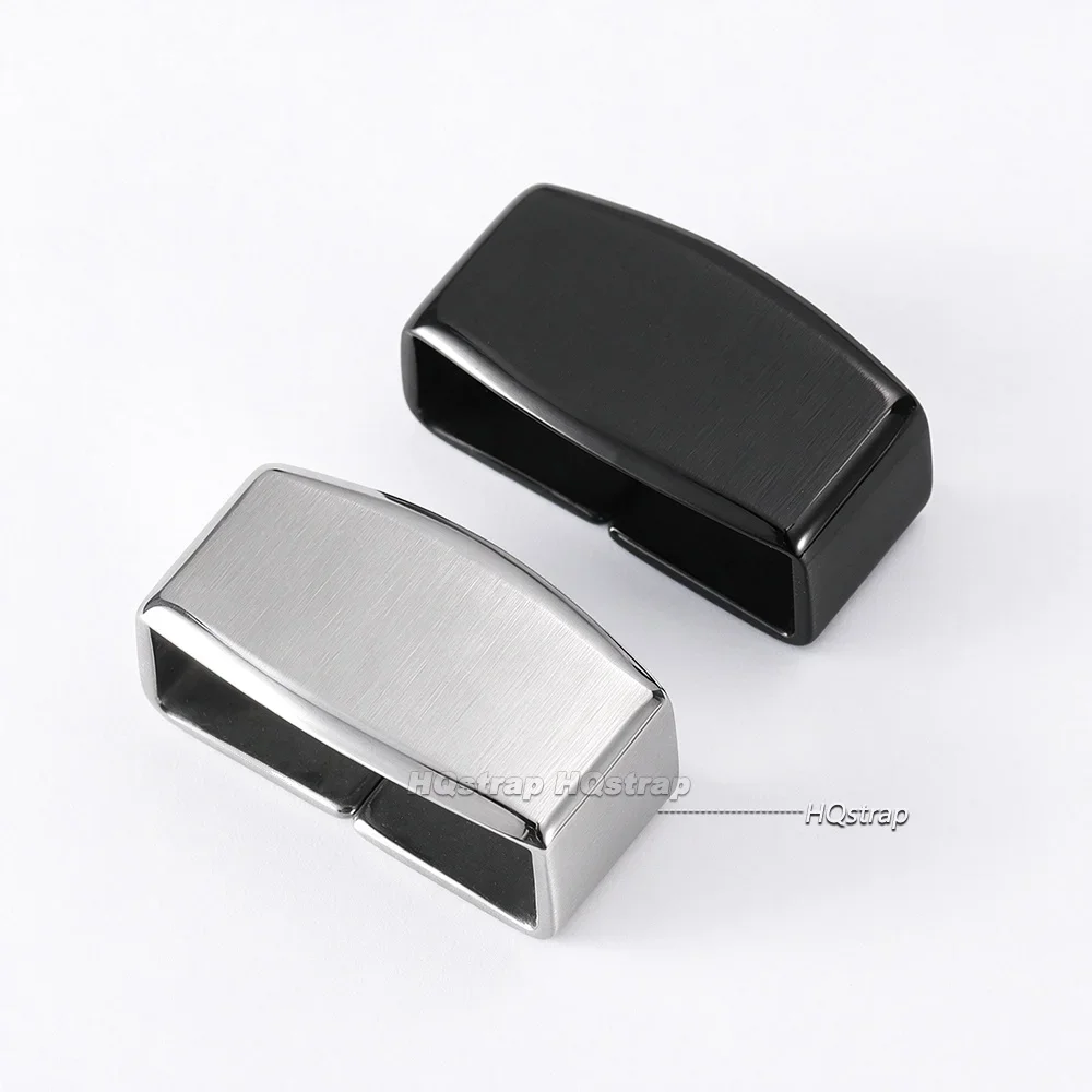 New Stainless Steel Watch Buckle Ring+Buckle 18mm 20mm for Seiko Band Keeper Heighten Movable Strap Holder Loop Watch Acessories