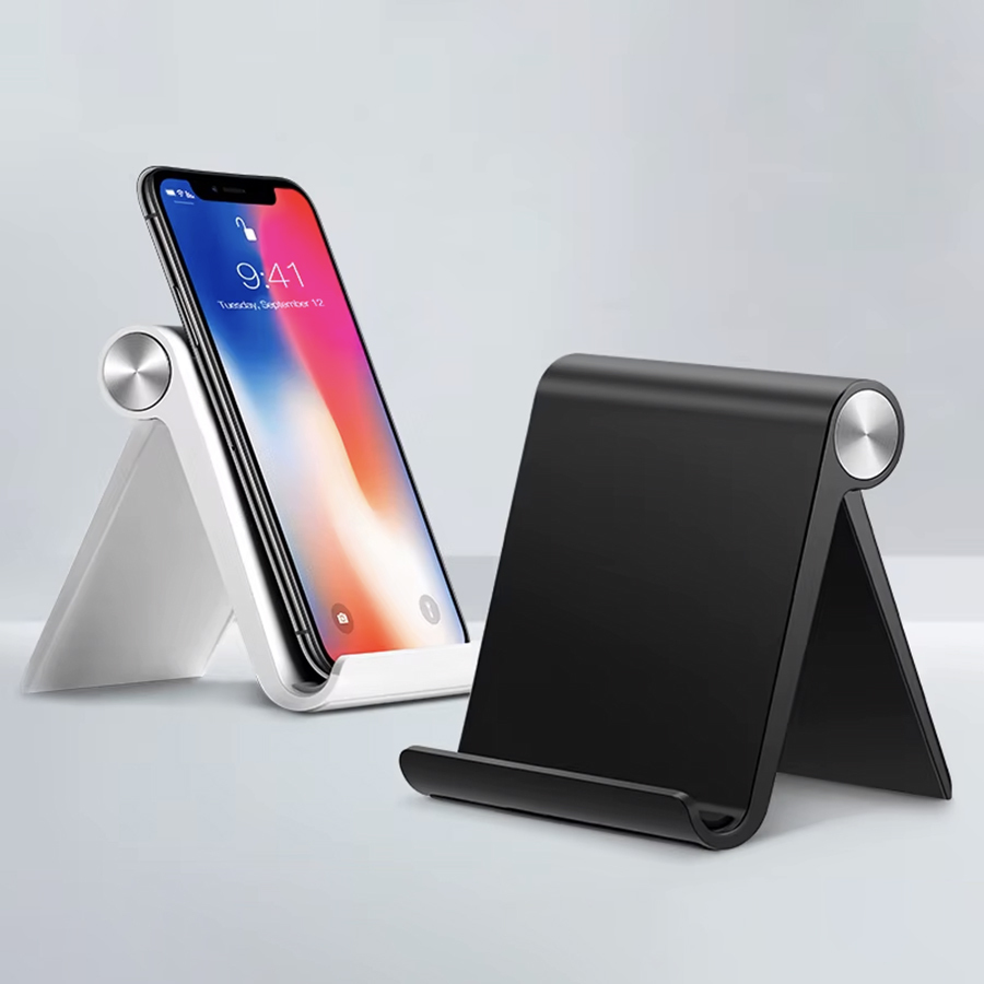  2pc Adjustable Phone Holder Stand Portable Foldable Desktop Phone Support Universal Cell Phone Stand for iPhone, Samsung 