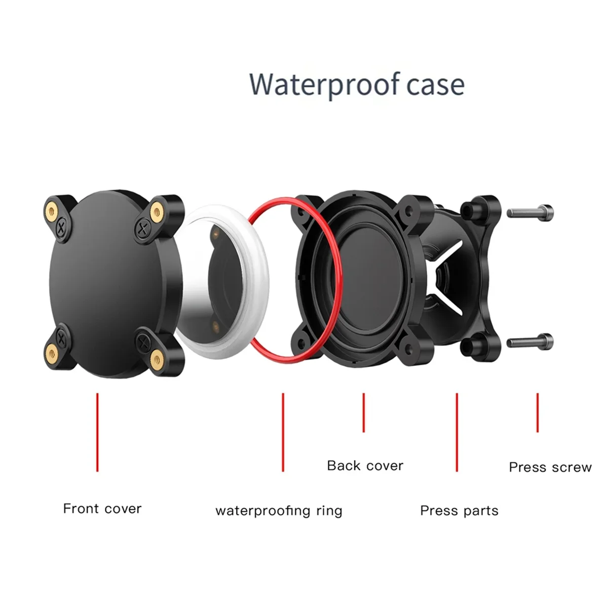 IP68 Waterproof Case for AirTag Anti-Lost GPS Tracker Durable Protective Shell Pet Supplies Portable Tracking Device Accessories