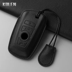Leather Car Remote Key Case Cover Shell For BMW F10 F20 F30 F15 F16 F07 F01 F02 F25 F31 1 3 5 7 Series X1 X3 X4 X5 X6 Protector