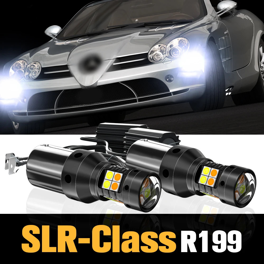 

2pcs Canbus LED Dual Mode Turn Signal+Daytime Running Light DRL Accessories For Mercedes Benz SLR-Class R199 2004-2007 2005 2006