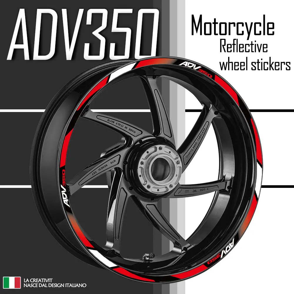 

ADV350 Reflective Motorcycle Accessories Wheel Sticker Inside of Hub Decals Rim Stripe Tape For ADV350 adv 350