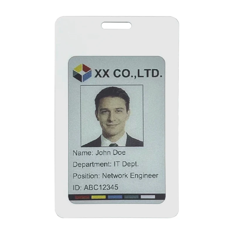 3.6 Inch 6 Color E Ink Display BLE Low Power Consumption E-Paper Wireless Charging Electronic Paper Badge for Office Attendance