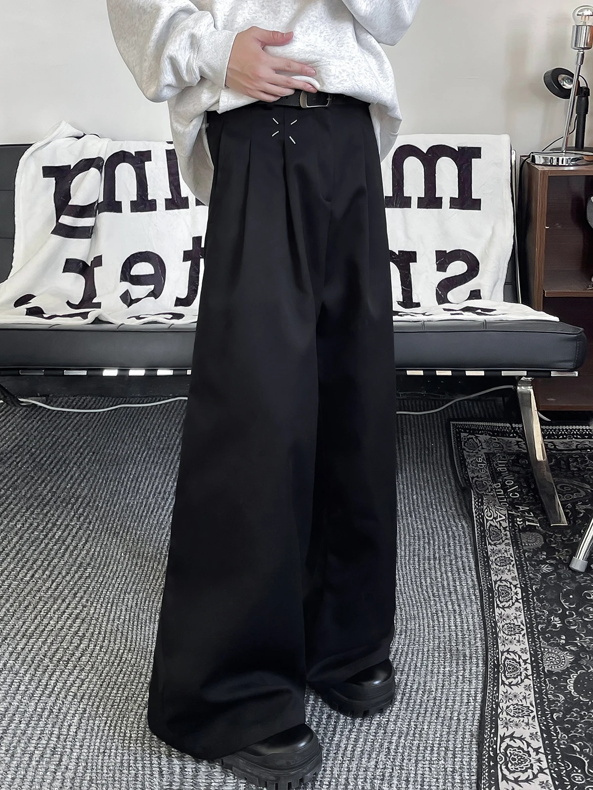 

Молодежные мужские брюки прямого кроя, свободные, в стиле ретро, корейские, длинные, для путешествий и осеннего сезона