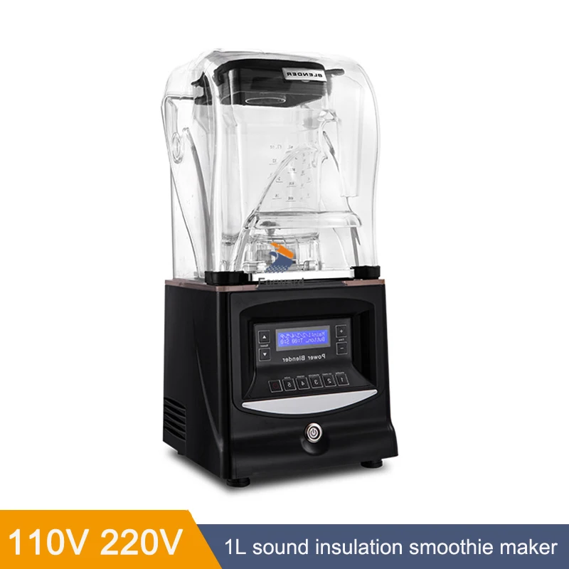 Heavy Duty Blender BPA Free Mute Smoothie Maker Commercial High Performance Blender Sound Insulation FOR 1800W Food Mixer