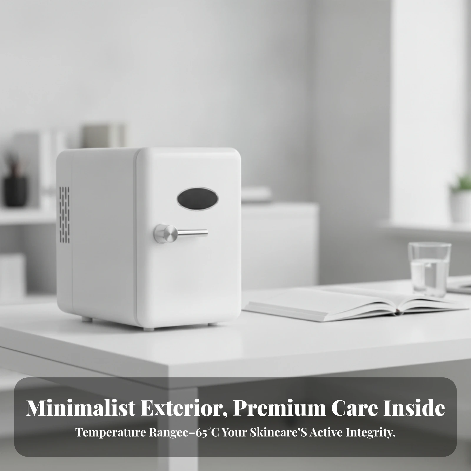 Mini Fridge with Viewing Window Compact Mini Refrigerator with Viewing Window Beauty Refrigerator Thermoelectric Appliance