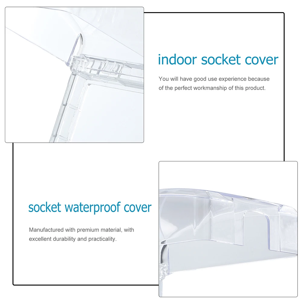 

3Pcs Outdoor Waterproof Outlet Cover Electrical Outlet Cover Weatherproof Water Shield Anti Fog Grease Protector for Kitchen