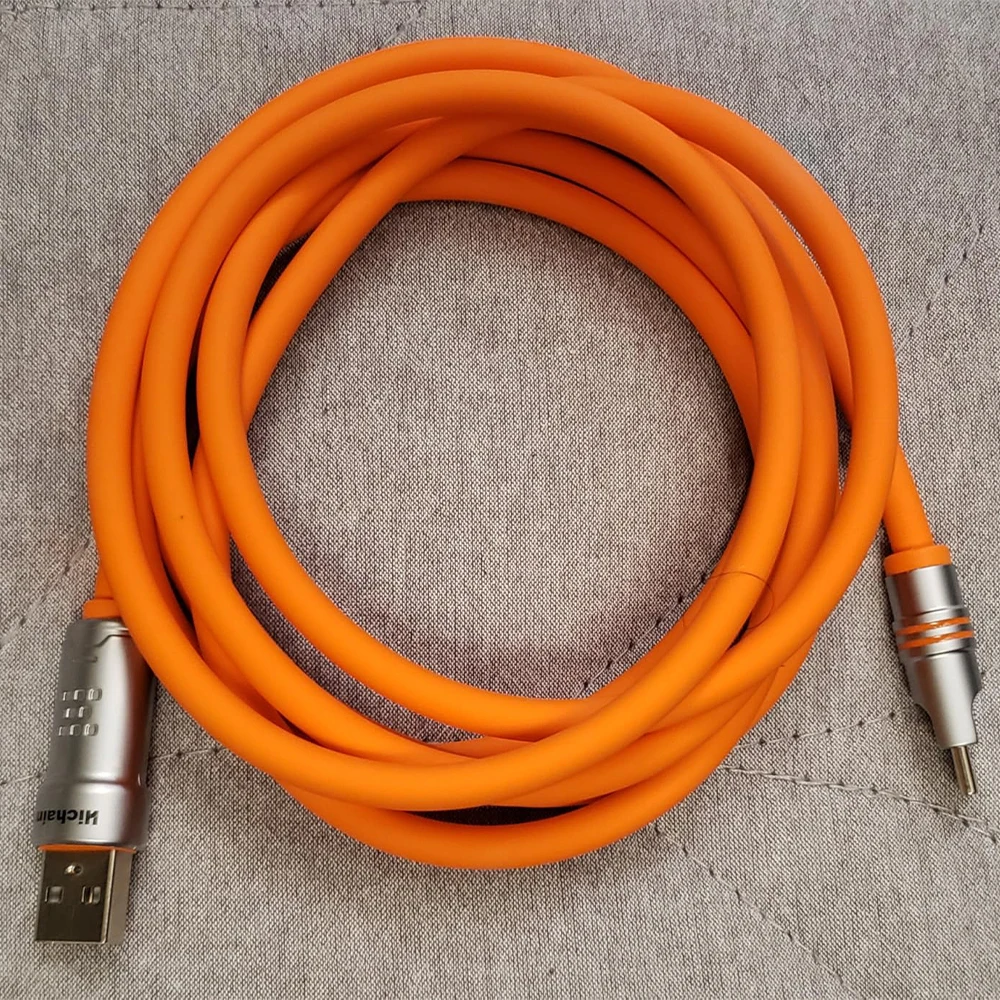 Hichain PD15W USB A To C Fast Charging Cable Liquid Silicone Soft Cable For Samsung For Xiaomi For Huawei 1.2M/2M Phone Cable