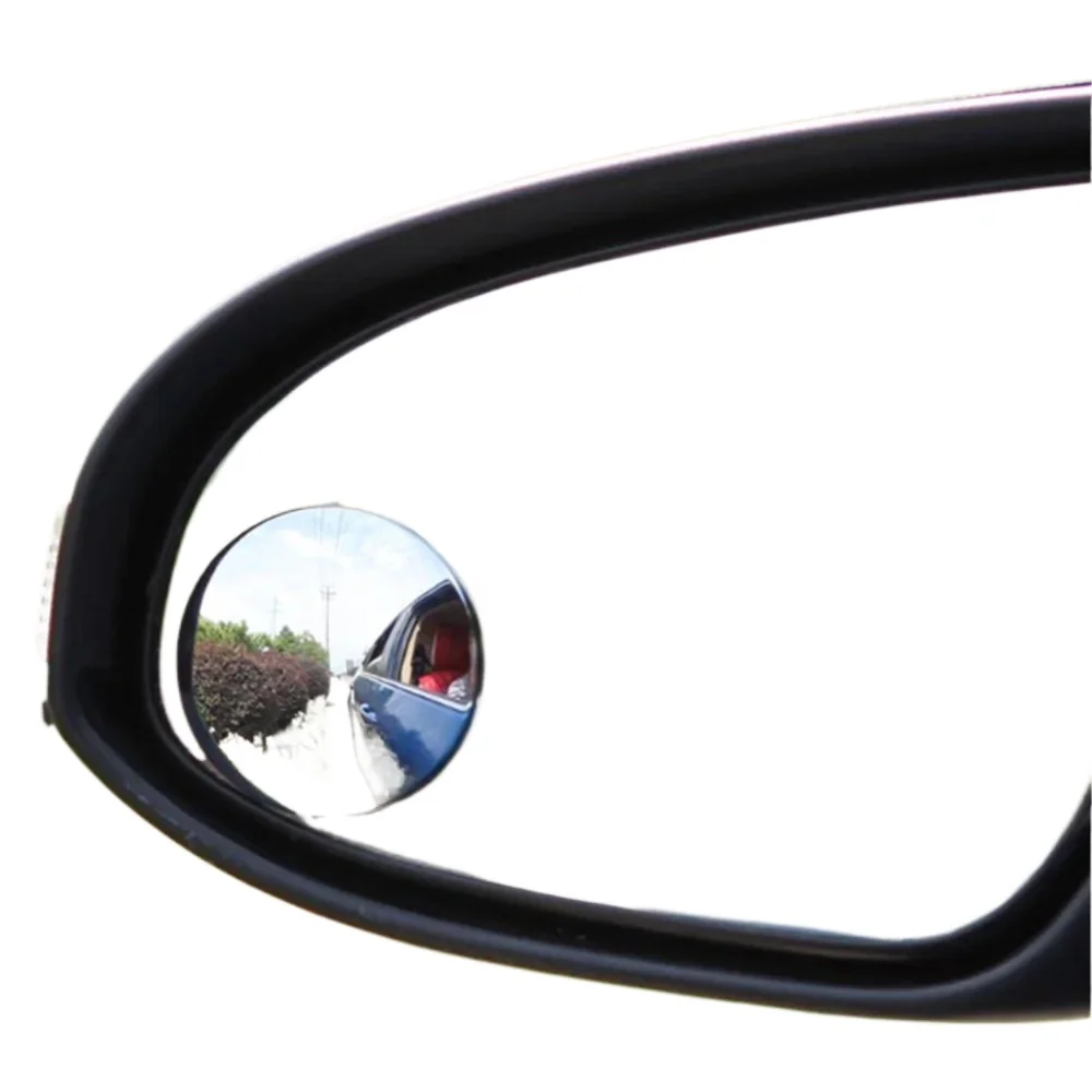 Blind Spot Auxiliary Backup Mirror Car with Reflective Frameless Small Round Mirror 360 Degree Adjustable Rear Convex Mirror