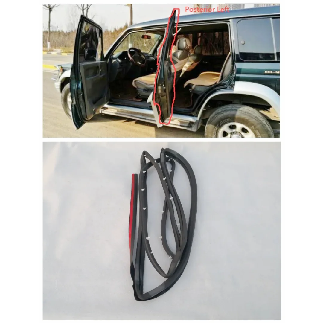  1PC Door Rubber Seal Doorpost Rubber Strip Fit For Pajero Montero V31W V33W V43W MR120675 MR120676 MR120677 MR120678 MB669336