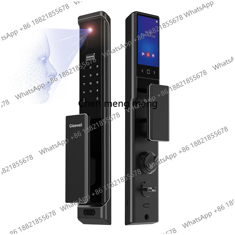 

Factory Price Automatic Biometric Rfid Card Wifi Security Camera Fingerprint Digital Lock 3D Face Recogniation Smart Door Lock