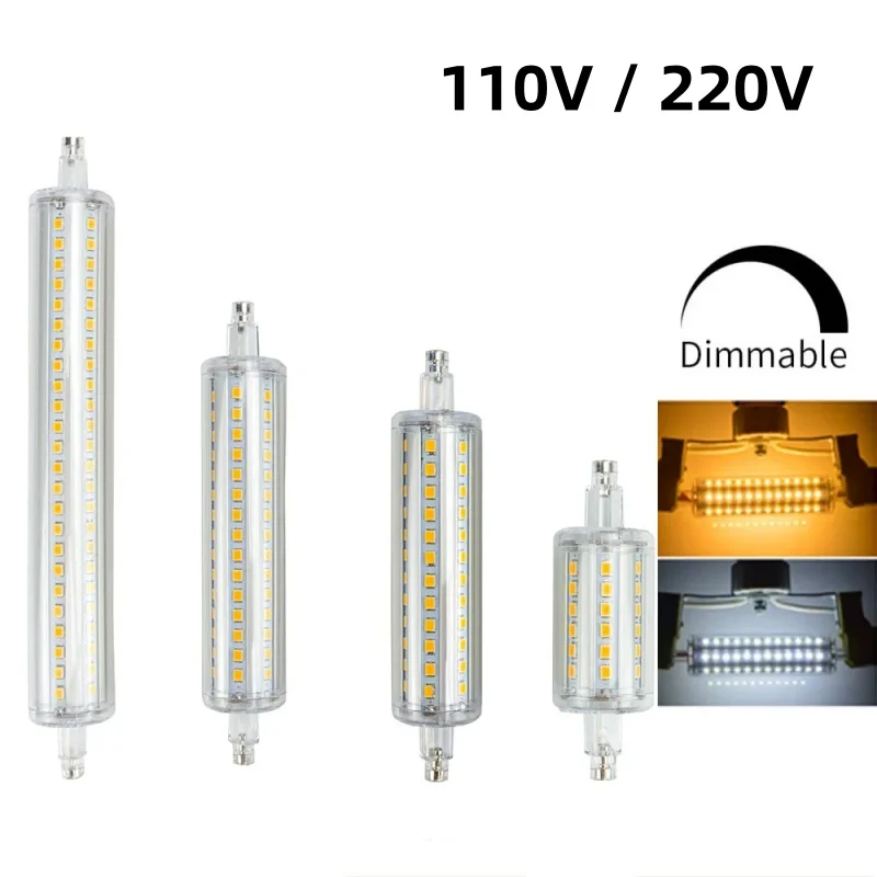 

AC220V 110V Dimmable R7S LED Flood Light J78 J118 J135 J189 LED Corn Bulb Light Bulbs 78mm 118mm 135mm 189mm Lights for Home