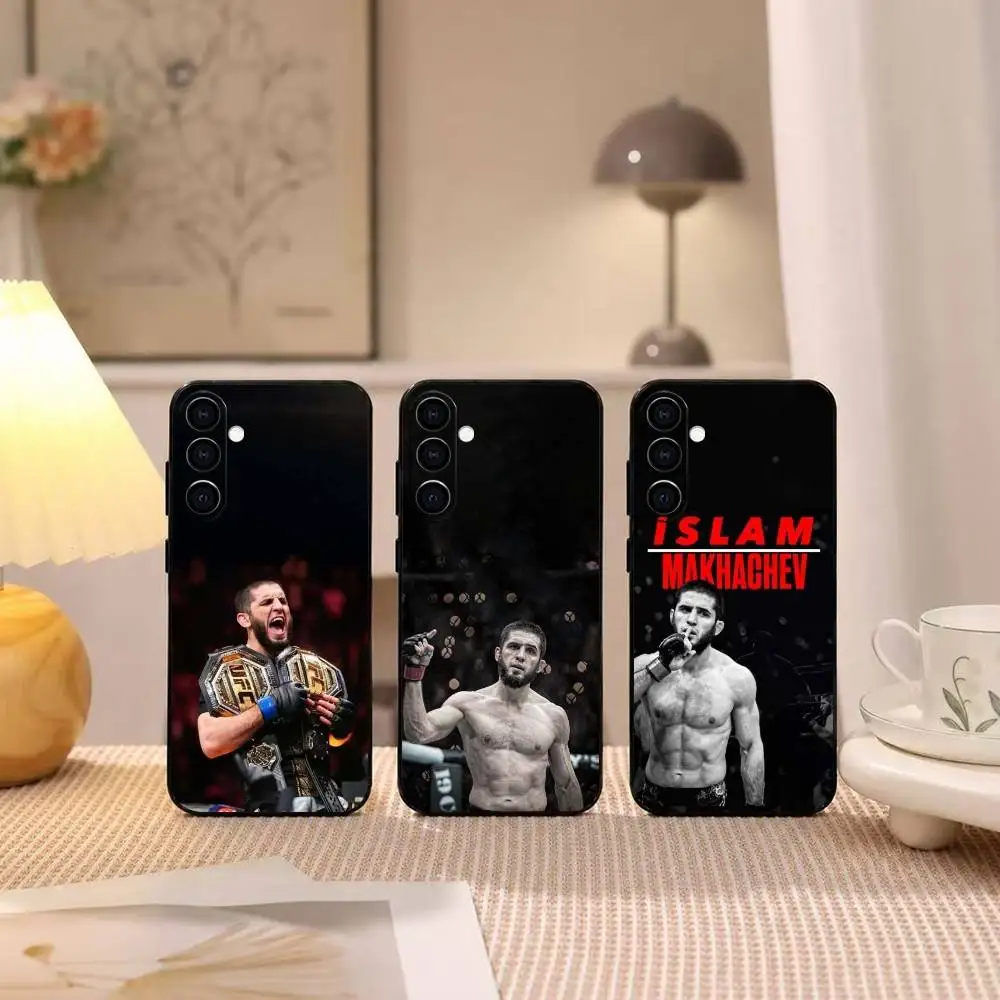 Fighter Islam Makhachev  Phone Case For Samsung Galaxy A73,A72,A71,A70,A53,A52,A51,Others Soft Black Cover