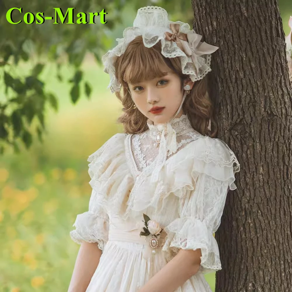 Cos-Mart Hot Anime Wild Rose Japanese Rose Lolita Dress Cosplay Costume Skirt Role Play Clothing Custom-Make Female Girl