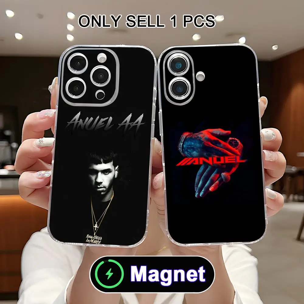 Anuel AAAA Phone Case for iPhone 18 17 16 15 14 13 12 11 Air Pro Max Plus Mini Soft TPU Clear Magnet Cover
