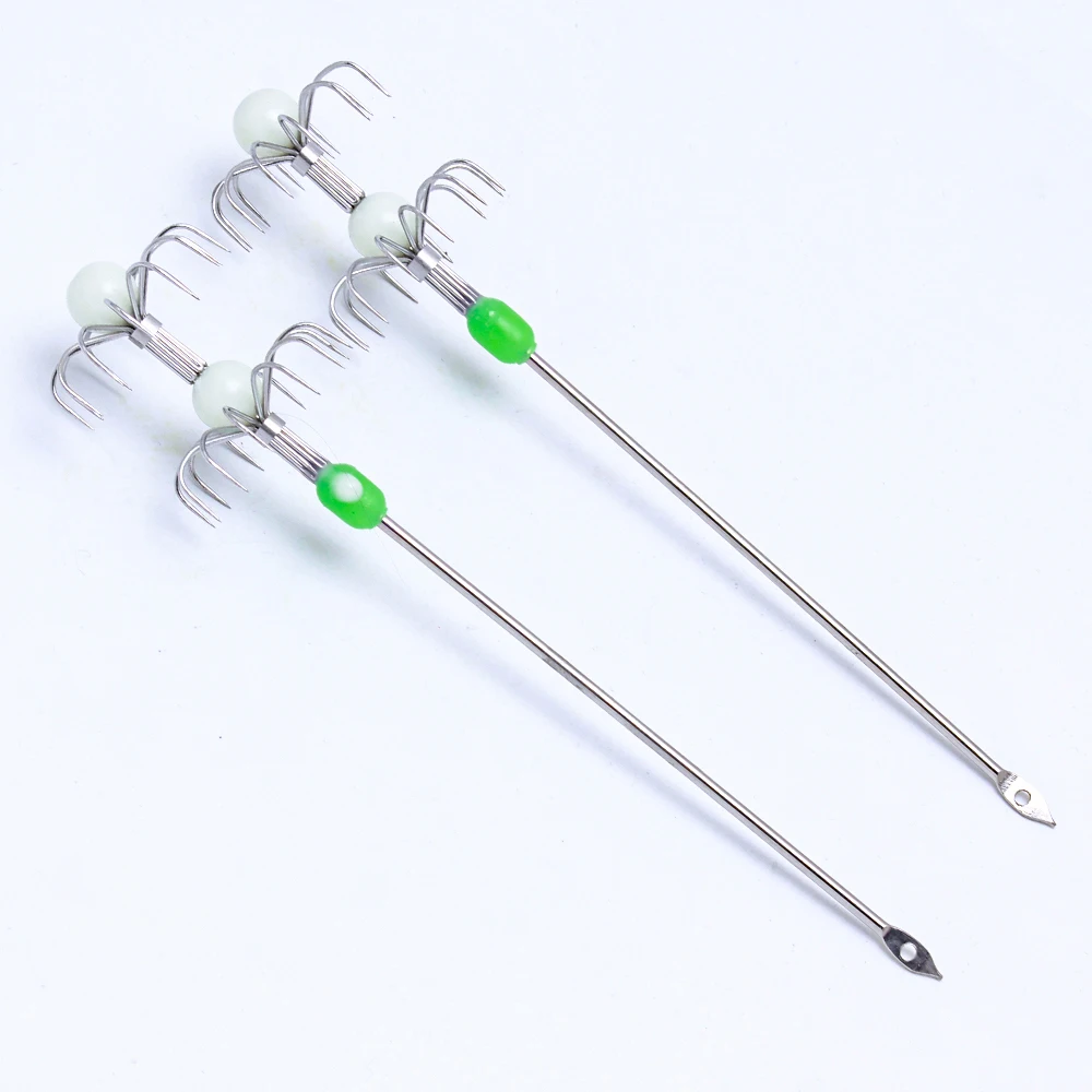 Ganchos de acero inoxidable para pulpo – tubos soplado cebo vivo