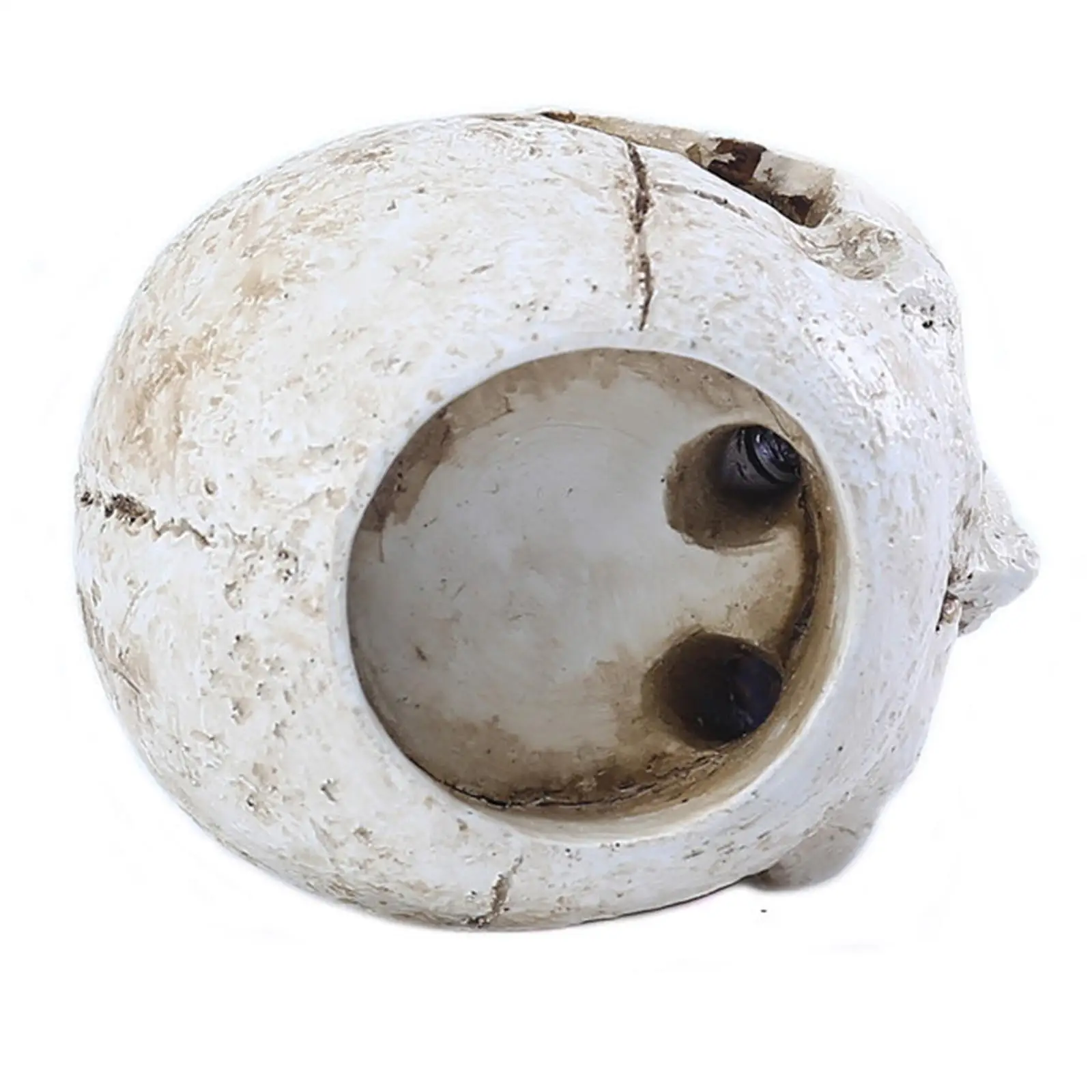 Candle Holder Resin Skull Sculpture Crying Design for Taper Candles Gothic Halloween Decoration for Coffee Table Centerpiece