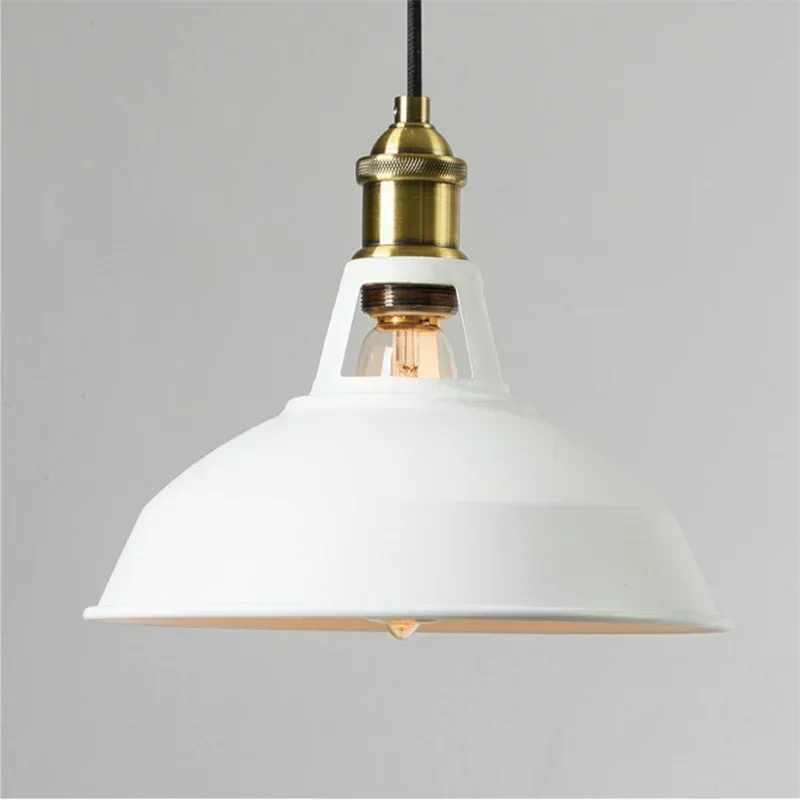 Retro American Industrial Style Single Head Small Chandelier Restaurant Bar Personality Creative Iron Pot Lid Chandelier