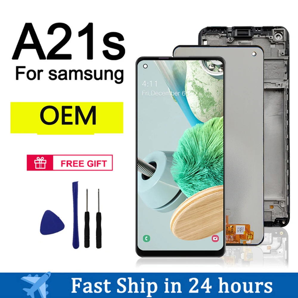 A21s Display For Samsung Galaxy A21s LCD Display Touch Screen Digitizer LCD Screen Replacement For Samsung A21s Display