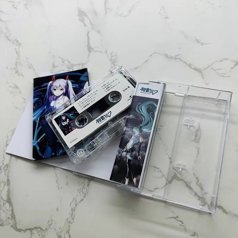 Anime Two-dimensional Hatsune Miku Music Tapes Miku Cosplay Cartoon Tape Soundtracks Box Car Walkman Cassettes Prop Collection