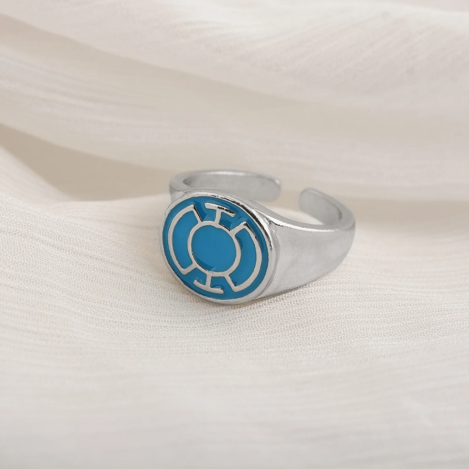 2026 Neuer Green Lantern Corps Ring Anime Peripherie John Stewart Ring Verstellbarer Offener Ring Cosplay Requisiten Ring Spielzeugsammlung Geschenk – Detail 29