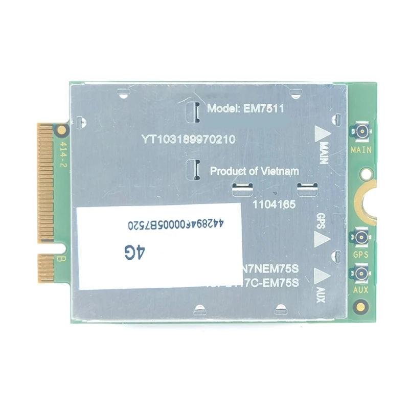 

X6HB Высокопроизводительный модуль EM7511 Cat12 4G Интерфейс M.2 PCIe с безопасной защитой ботинок Гибкость eUICC